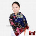 Hot Products 100% Wool Water Soluble Twill Magic Scarf Stole in Blue